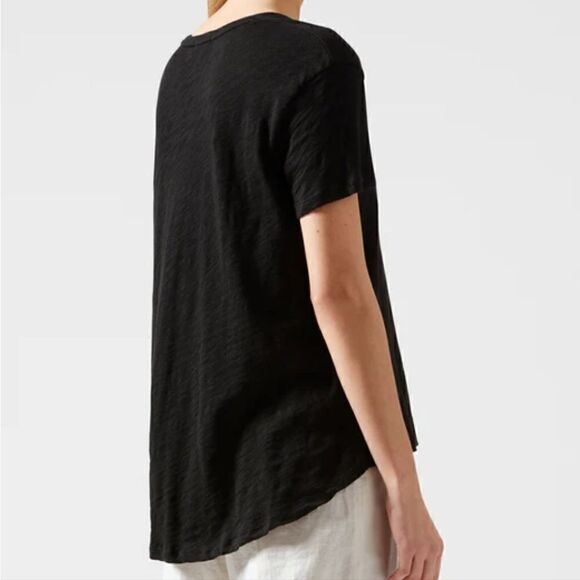 ATM Slub Jersey Boyfriend V-Neck Tee in Black Size M/L - Picture 10 of 14
